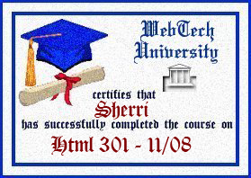 HTML 301 Diploma